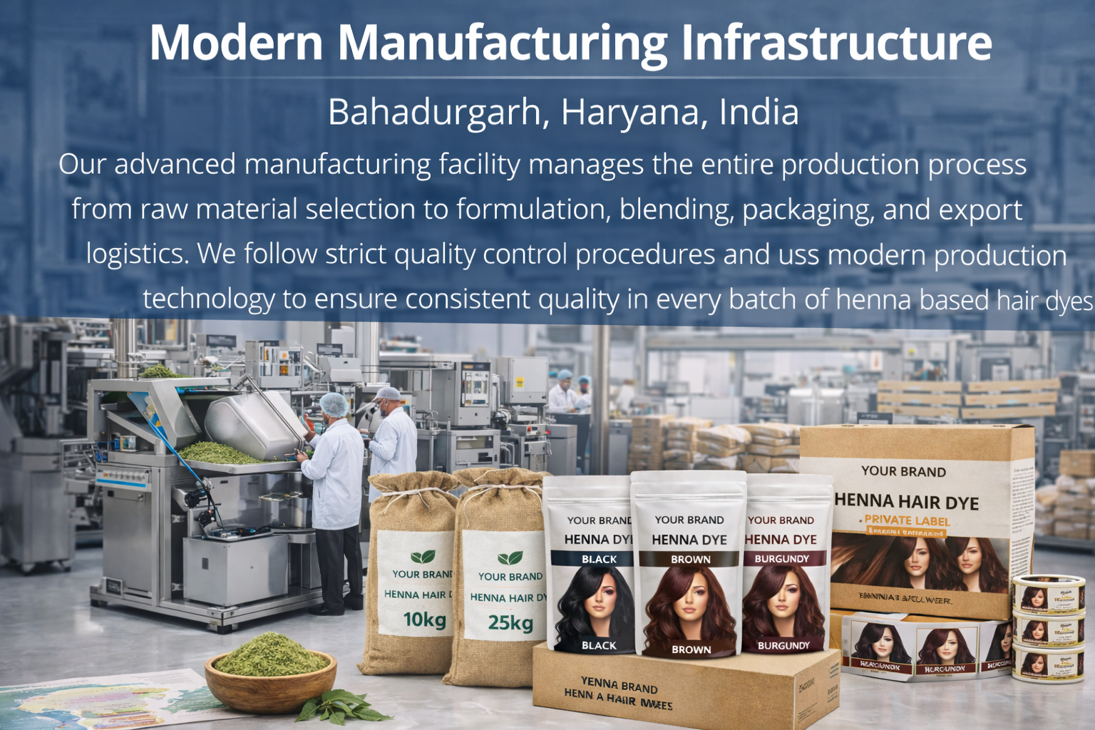 Herbal Powder Manufacturing Facility in India